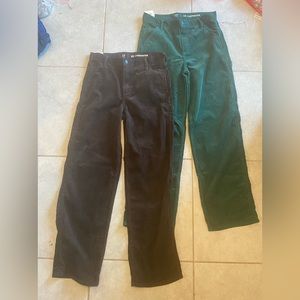 GAP big Boys (2) Corduroy pants Size 18 NWT